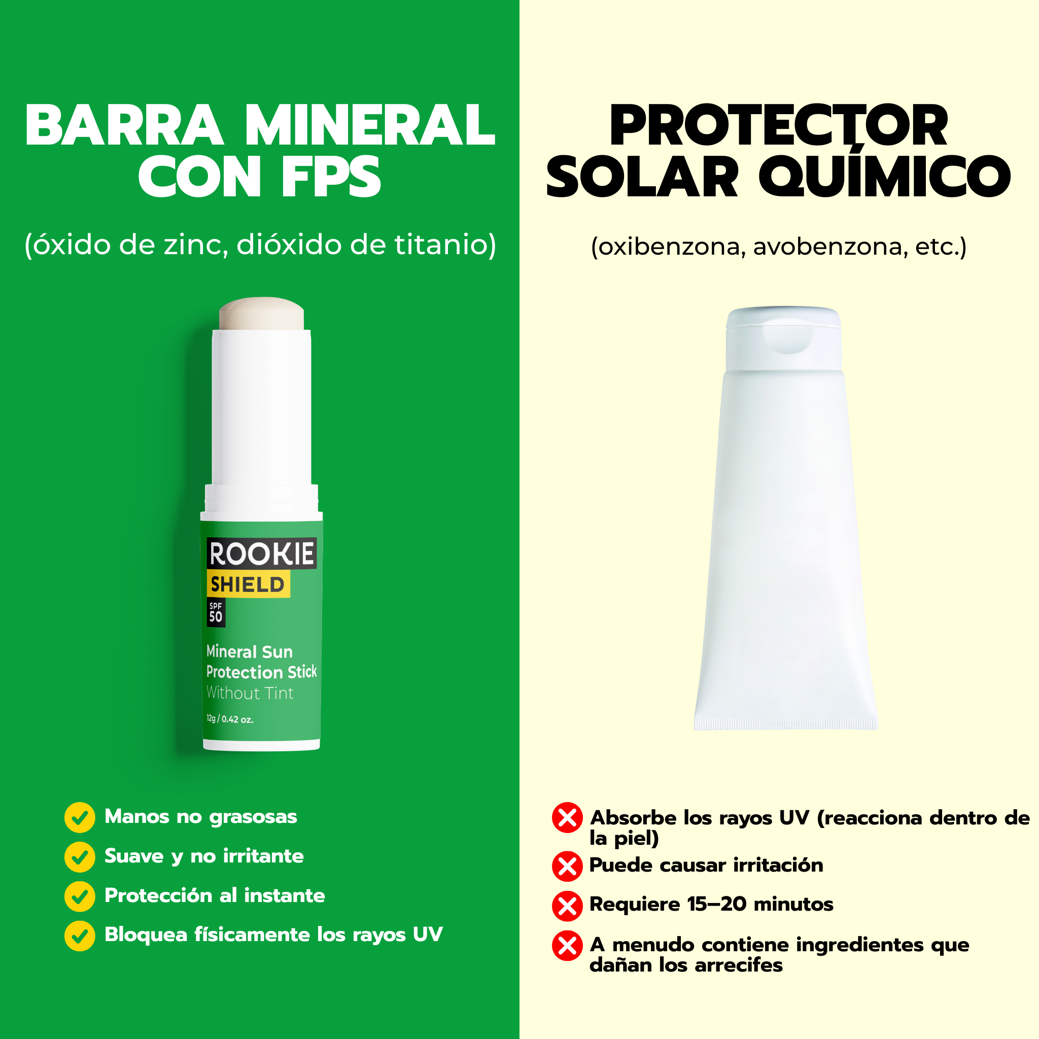 Barra de protección solar FPS 50